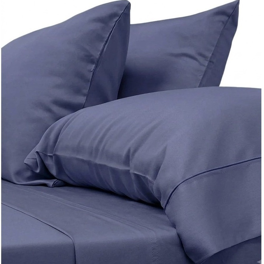 Kirkland Signature King Pillowcases 4-Pack 680 Thread Count Gray Pima Cotton